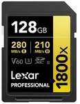 Lexar Professional SDXC Gold 128GB 1800x UHS-II V60