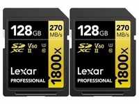 Lexar Professional SDXC Gold 128GB 1800x UHS-II V60 2er-Pack