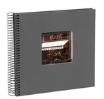 Goldbuch Spiralalbum 12725 Bella Vista 20x20cm schwarze Seiten grau