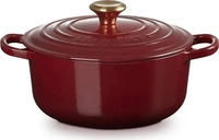 Le Creuset 21177249494441, Le Creuset Br&auml;ter Signature Rund Gusseisen Garnet (Rhone)