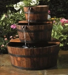 Ubbink 1387021, Ubbink AcquaArte Edinburgh Gartenbrunnen Set Springbrunnen Holzfass