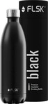 FLSK 1010-1000-0014, FLSK Trinkflasche BLCK Isolierflasche Schwarz Black 1000 ml