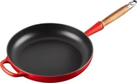 Le Creuset 20258260600422, Le Creuset Bratpfanne mit Holzgriff Signature Gusseisen