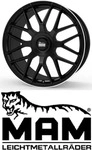 MAM WHEELS MAM GT1 matt black lip polish 9.5Jx19 5x120 ET30