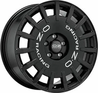 OZ RALLY RACING gloss black + silver lettering 8.0Jx18 5x114.3 ET35