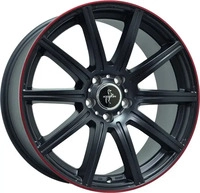 KESKIN WHEELS KT16 DYNAMIC matt black lip red 9.5Jx19 5x112 ET45