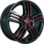 RONAL RONAL R57 MCR jetblack-red spoke 7.5Jx19 5x105 ET40