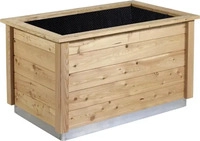 KGT Hochbeet WOODY LIGHT 127 x 80 x 74 cm L&auml;rche + Stahlfundament