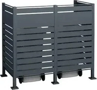 WESTMANN PLANUM 150 2er M&uuml;lltonnenverkleidung 240l anthrazit