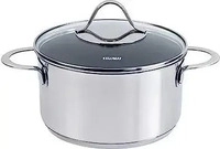 KELOMAT Fleischtopf mit Glasdeckel 20cm PERFEKT 3.3L
