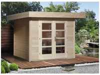 WEKA 00450801, WEKA Holz Gartenhaus Designhaus 126 Gr.2 - 28mm natur 295x240+50cm