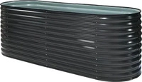 WESTMANN Hochbeet Metall Oval 240x80x82 cm anthrazit