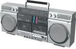 Muse Kassetten-Recorder mit BT und CD M-380 GBS silberfarbig