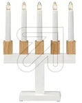 Holzleuchter wei&szlig;/eiche 2558-201
