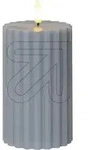 LED-Wachskerze Flamme Stripe blau 061-70