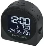 Digital-Funkwecker mit Thermometer M-09 C schwarz