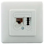 Rutenbeck Kombidose UAE, 8-TAE 6 F+N, UP reinwei&szlig;