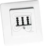 Rutenbeck TAE Anschlu&szlig;dose 3x6 NFN, UP reinwei&szlig;