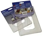 Tapetenschutz f&uuml;r 2-fach Rahmen klar 203x131mm 3er Pack