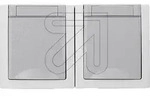 Feuchtraum Pacific AP 2-fach Steckdose waagrecht