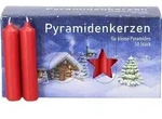 Pyramidenkerzen rot 50er-Set PK7013