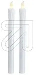 LED-Schaftkerze-Set 2x1 LED &Oslash; 2x25cm wei&szlig; 066-60