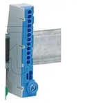 Null-Leiterklemme mit Stecklemmen blau
