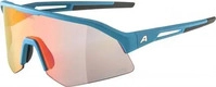 Sonnenbrille Alpina Sonic HR QV Smoke Blue Matt/Rainbow Mirror Gr&ouml;&szlig;e : 53