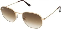 Sonnenbrille Ray-Ban Hexagonal RB3548 001/51 Gr&ouml;&szlig;e : 51