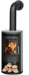 Justus | Kaminofen | Baltrum D 2.0 | 5,5 kW | Stahl Schwarz, Speckstein