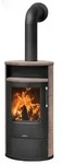 Justus | Kaminofen | Island 7 2.0 | 7 kW | Keramik Grappa, Stahl Schwarz
