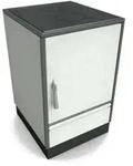 Glutos K&uuml;chenherd HH 02 S | wei&szlig; | Scharnier rechts | 5,5 kW