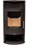 Justus wasserf. Kaminofen | Island Aqua 2.0 |10 kW| Stahl Schwarz