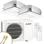 Mitsubishi Multisplit Klimaanlage Decke | SLZ-M | 1,5 kW + 3,5 kW | Quick-Connect