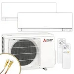 Mitsubishi Multisplit Klimaanlage | MSZ-EF | 1,8 + 2,5 kW | Wei&szlig; | Quick-Connect