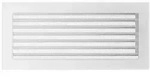 L&uuml;ftungsgitter Luftgitter mit Lamellen und Gaze 17x37 cm, wei&szlig;