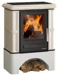 Justus | Kaminofen | Bavaria | 7 kW | Ahorn Wei&szlig; mit Sockel