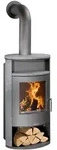 Justus | Kaminofen | Island Aqua 2.0|10 kW|Stahl Gussgrau, Speckstein