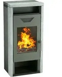 Wamsler Kaminofen | Yara Naturstein - Stahl grau| 8 kW