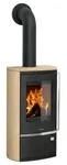 Justus | Kaminofen | Reno R | 6 kW | Stahl Schwarz, Sandstein