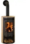 Justus | Kaminofen | Usedom 7 | 7 kW | Stahl Schwarz, Sandstein
