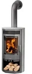 Justus | Kaminofen | Usedom 7 | 7 kW | Stahl Gussgrau, Speckstein