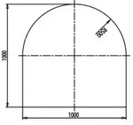 Haas+Sohn | Kamin Glasplatte, Funkenschutzplatte | Form C
