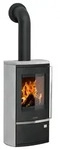 Justus | Kaminofen | Reno R | 6 kW | Stahl Schwarz, Speckstein