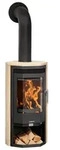 Justus | Kaminofen | Usedom 5 D | 5,5 kW | Stahl Schwarz, Sandstein