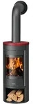 Justus | Kaminofen | Mino 2.0 | 5,5 kW | Top Keramik Bordeauxrot