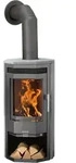 Justus | Kaminofen | Usedom 5 D | 5,5 kW | Stahl Gussgrau, Speckstein