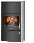 Justus | Kaminofen | Agero W+ | 7 kW | Stahl Schwarz, Speckstein