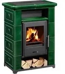 Wamsler Kaminofen | Montafon Keramik gr&uuml;n | 7 kW