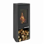 Wamsler Kaminofen | Myro-H Stahl mit Holzfach | 8 kW